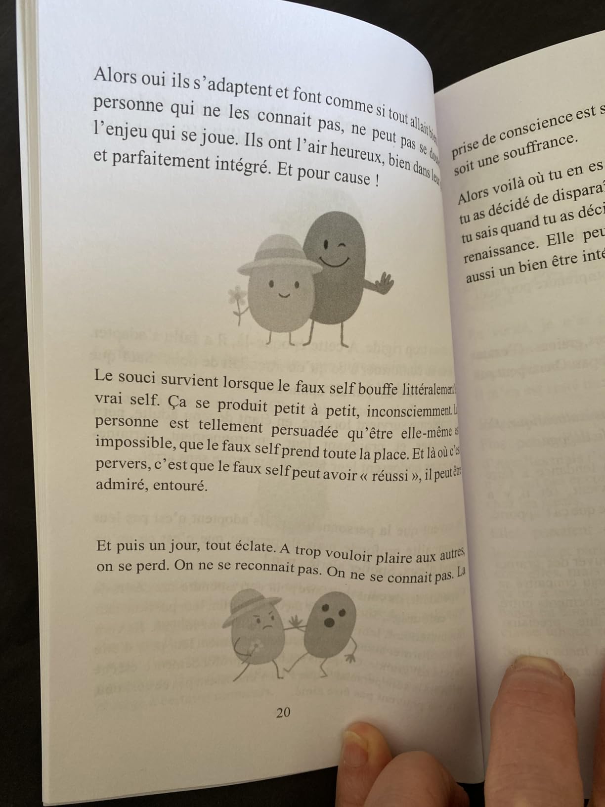 Page intérieure du livre s'oublier soi meme