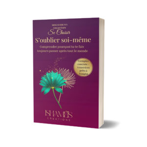 mini guide de couverture violette avec fleurs de papyrus