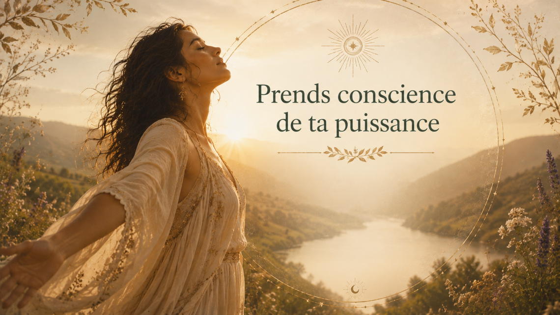 une femme prends conscience de sa puissance